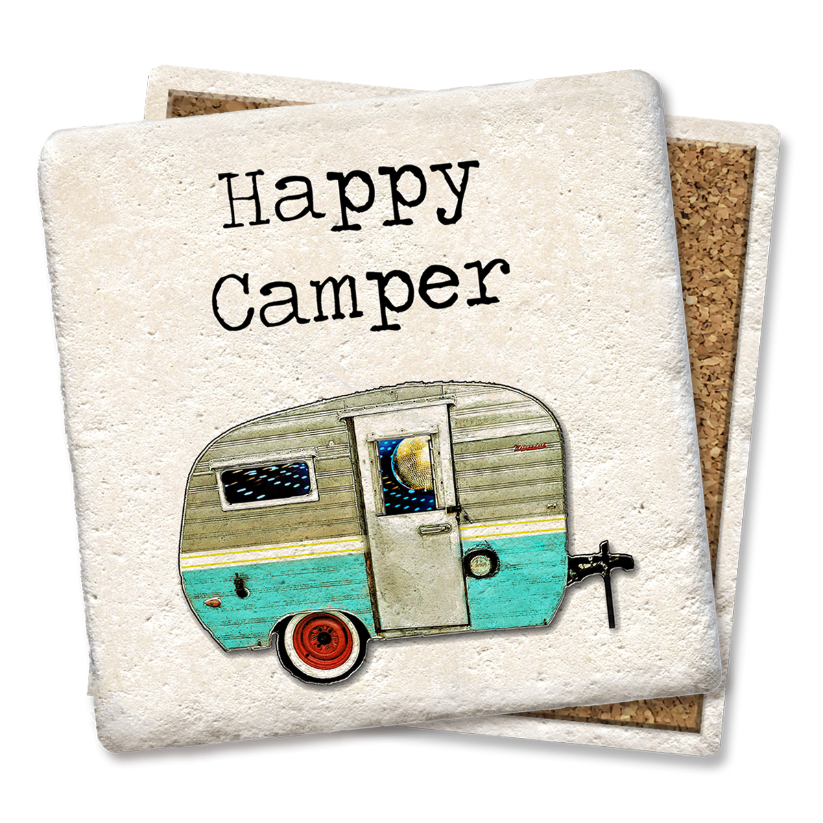Tipsy Coasters Happy Camper Coaster