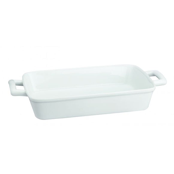 HIC Porcelain Lasagna Pan, White