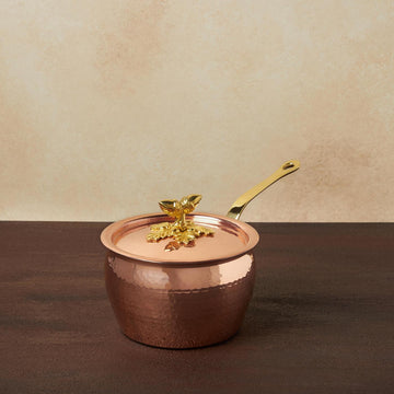 Ruffoni Historia Decor Copper 2.25 Qt. Covered Saucepan