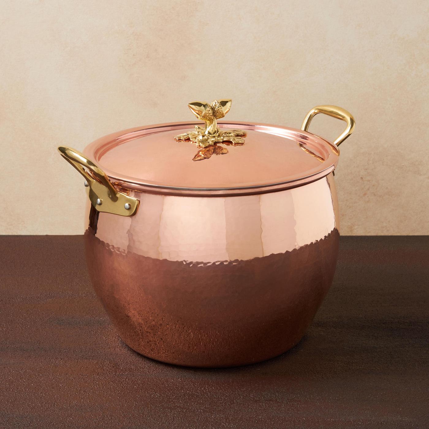 Ruffoni Historia Decor Copper Covered Stockpot, Multiple Sizes-3