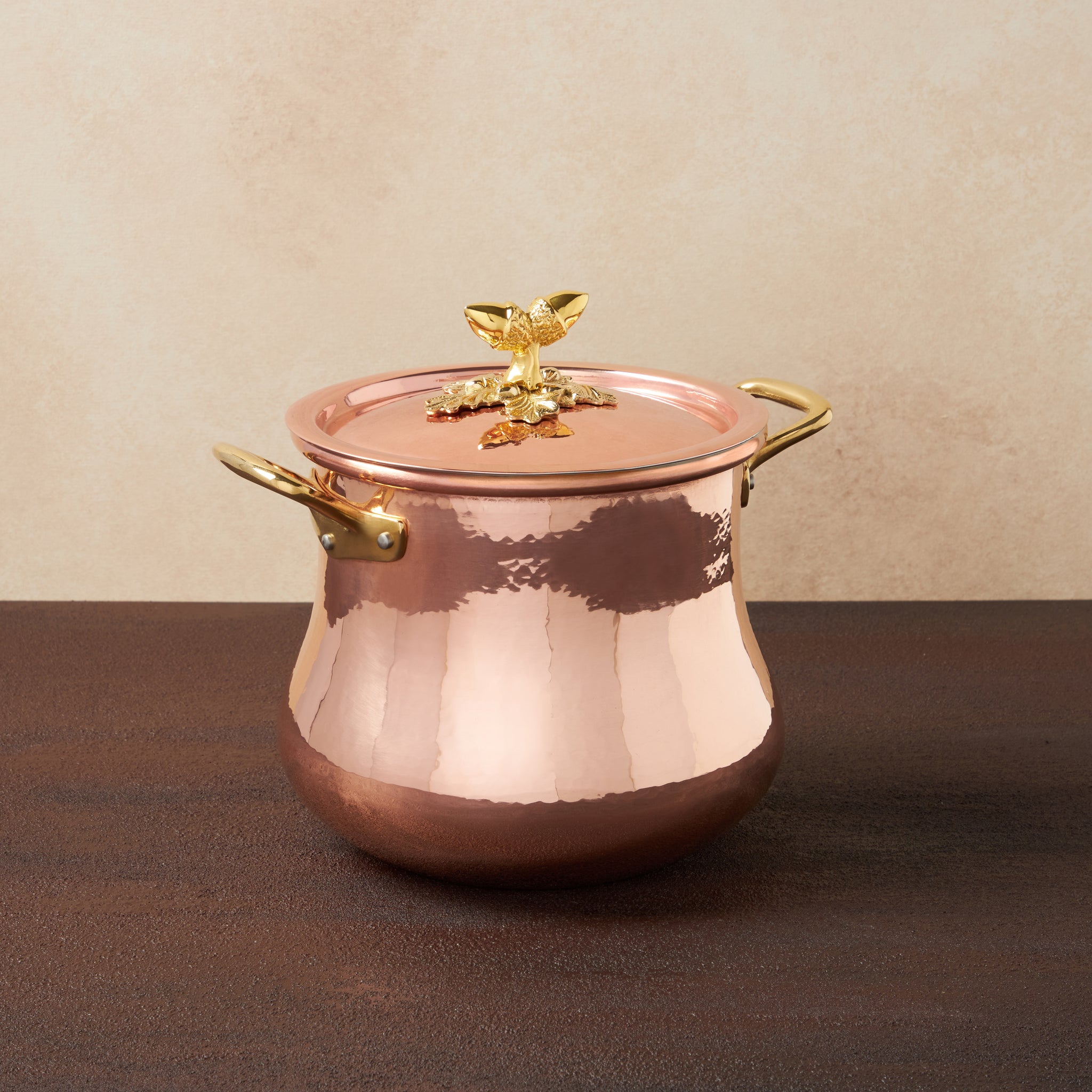 Ruffoni Historia Decor Copper Belly Soup Pot - 5.5qt