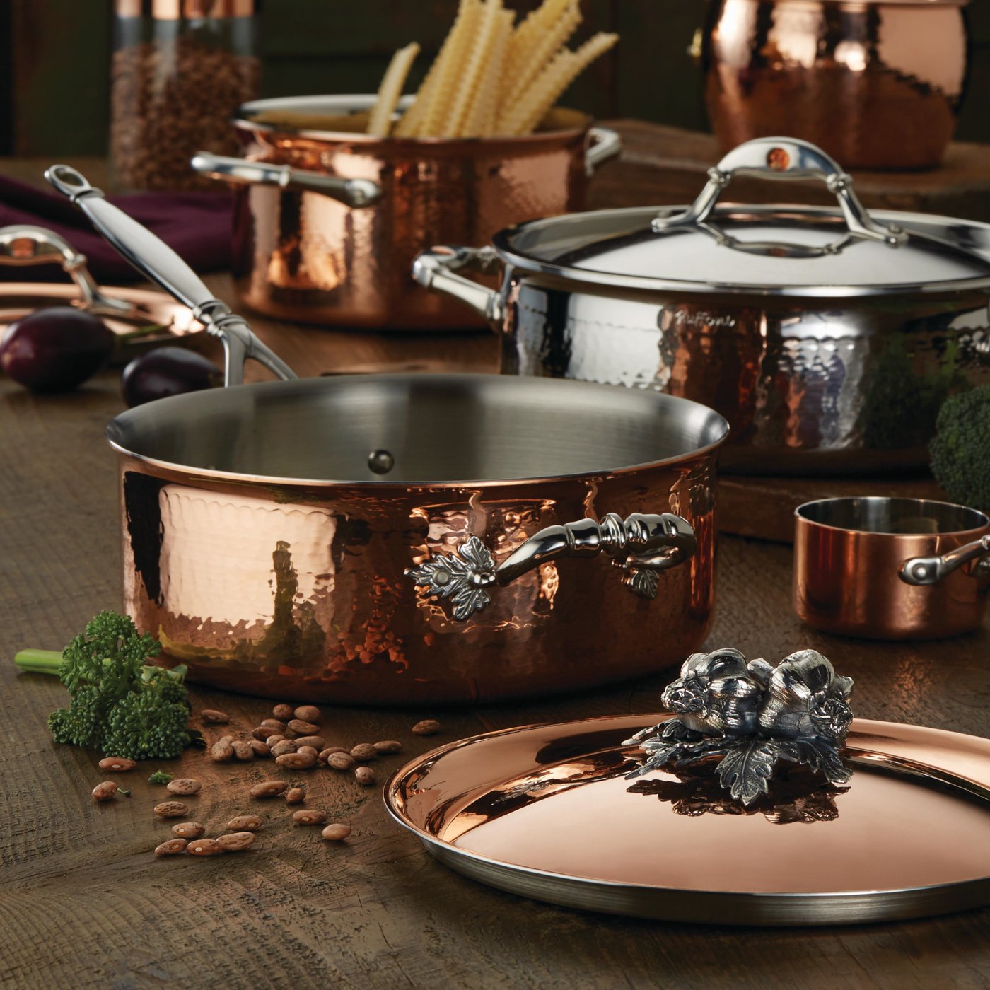 Ruffoni Opus Cupra Copper 4 qt. Deep Saute Pan