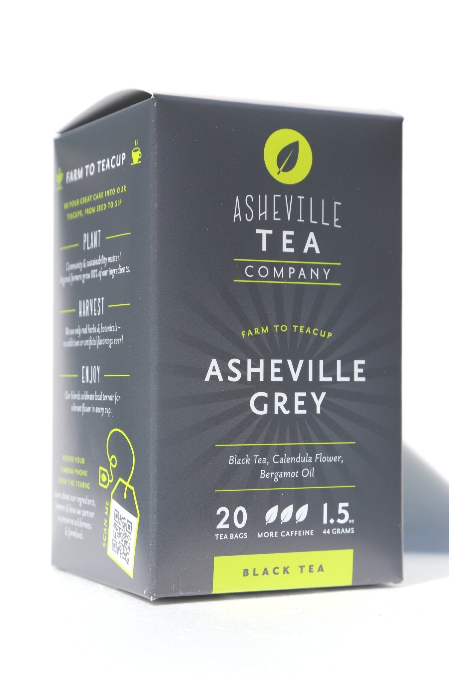 Asheville Tea Asheville Grey Tea Box, 20 tea bags