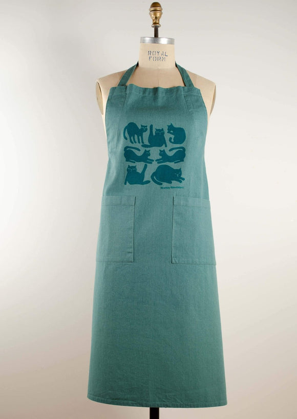 Kei & Molly Stonewashed Apron: Cats