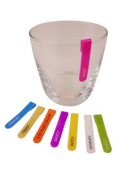 capabunga Stemless GlassWhere Drink Charms, 8pk