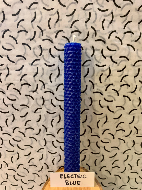 Hand Rolled Beeswax Taper Candles, Sold Individually