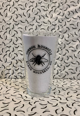 Pint Glass w/Housefly Logo