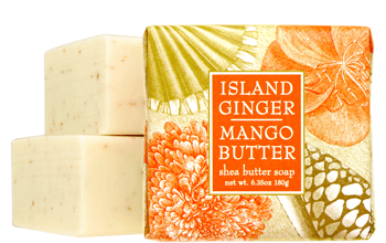 Greenwich Bay Soap, Island Ginger Mango Butter, 6 oz Bar