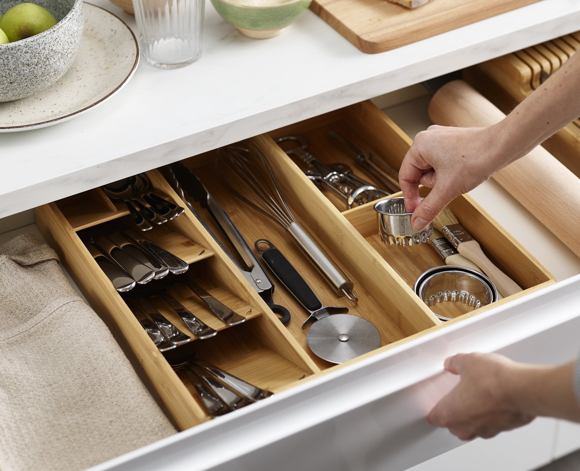 Joseph Joseph DrawerStore Bamboo Cutlery, Utensil & Gadget Organiser