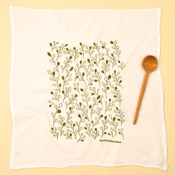 Flour Sack Dish Towel: Desert Sage
