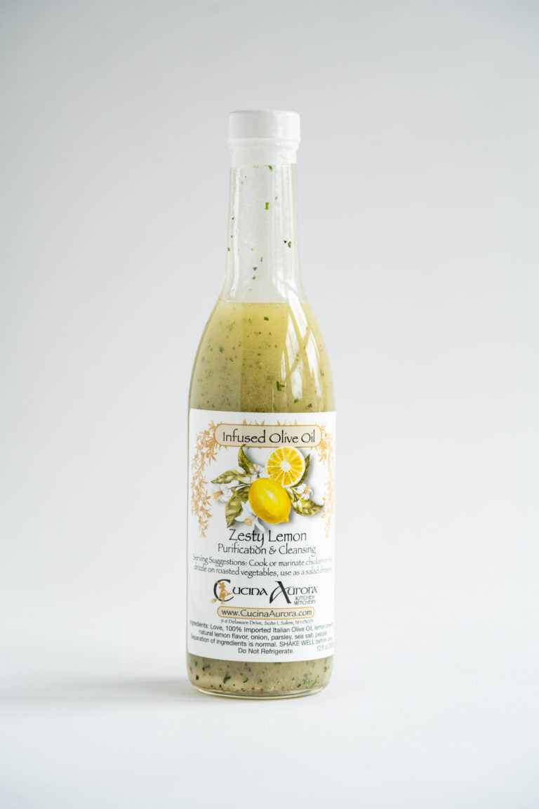 Cucina Aurora Zesty Lemon Infused Olive Oil, 12 oz