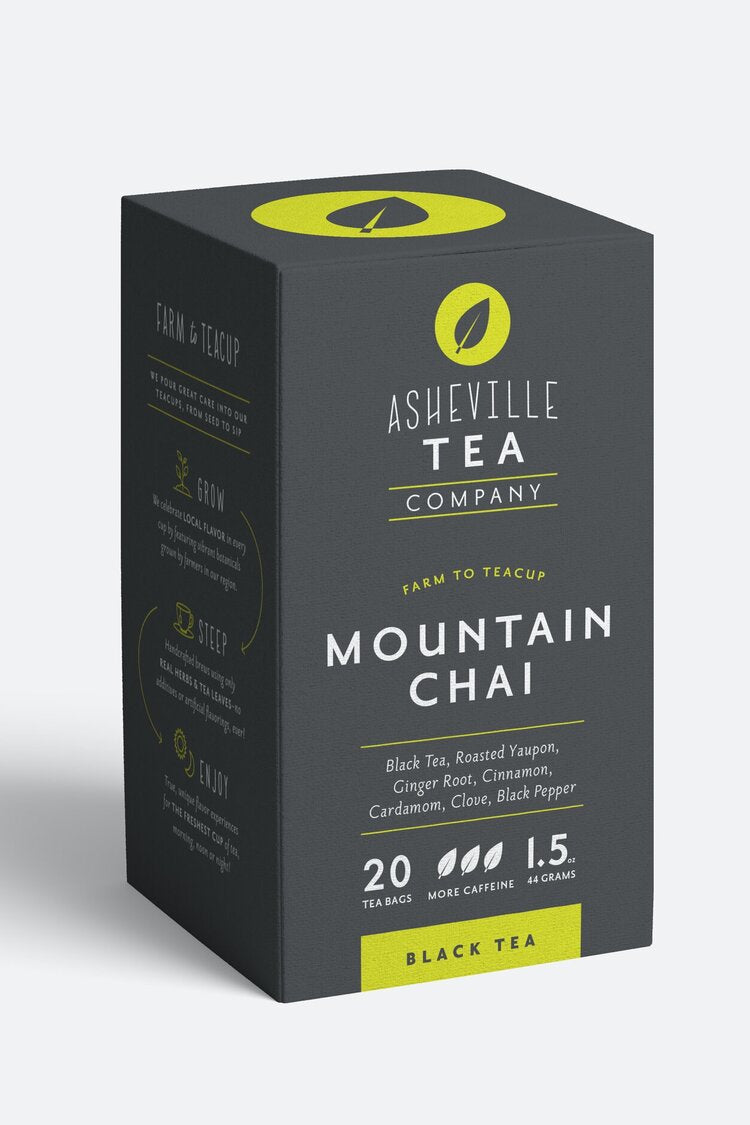 Asheville Tea Mountain Chai Tea Box, 20 tea bags