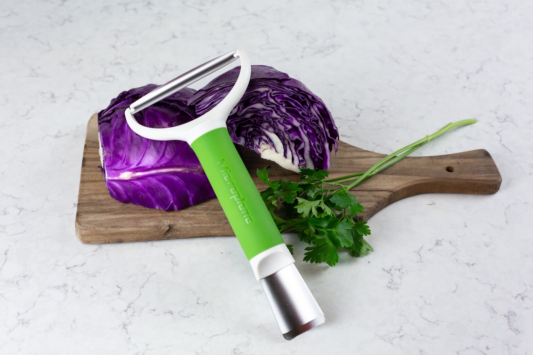Microplane 2-in-1 Cabbage Tool, Green