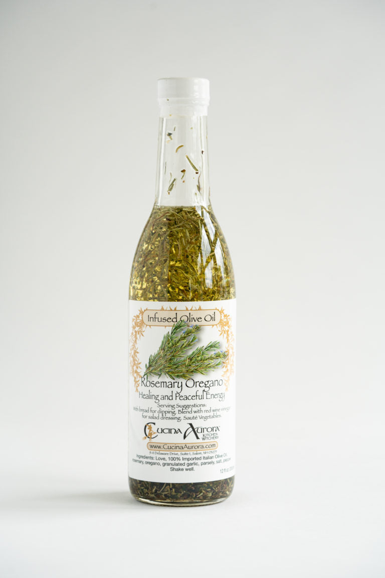 Cucina Aurora Rosemary & Oregano Olive Oil, 12 oz
