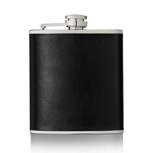 True Brands Monte Carlo™ 6 oz Faux Leather Flask