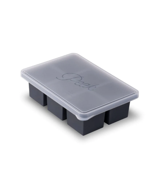 w&p Cup Cubes Freezer Tray - 6 Cubes, Charcoal