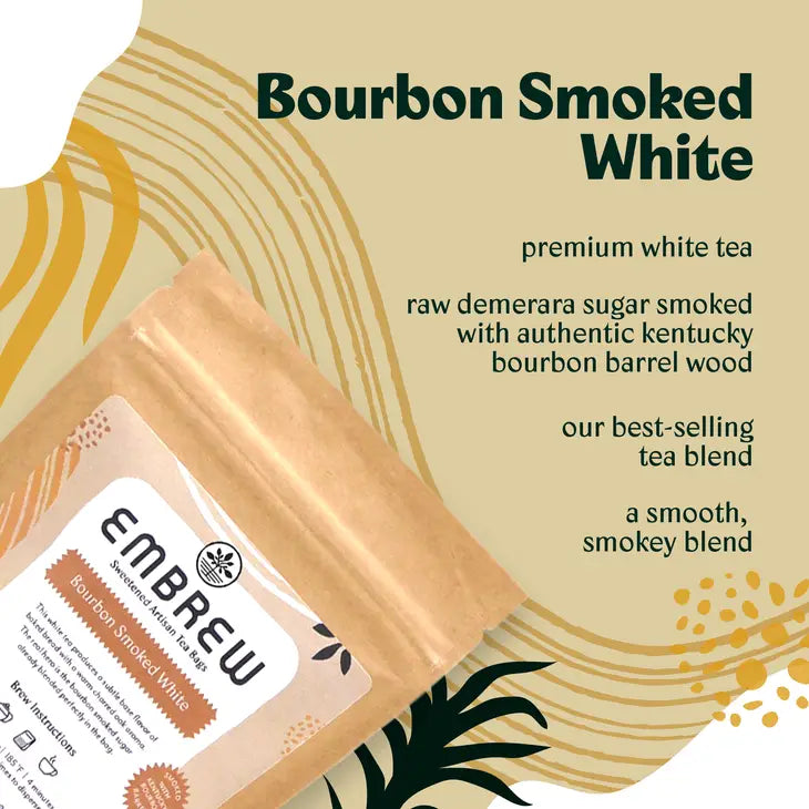 Embrew Tea Bourbon Smoked White Sweetened Tea Bags