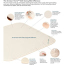 Envision Home Dish Drying Mat XL Cream