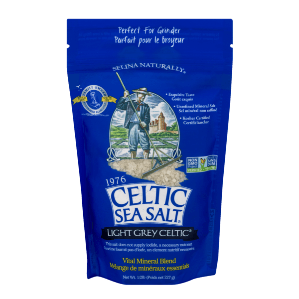 Celtic Sea Salt, Light Grey (coarse), 1/2# bag