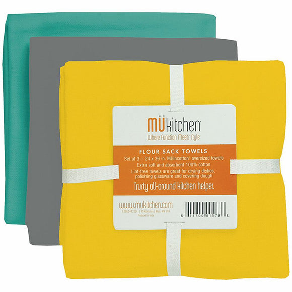 Mu Kitchen Set of 3 Flour Sack Towels