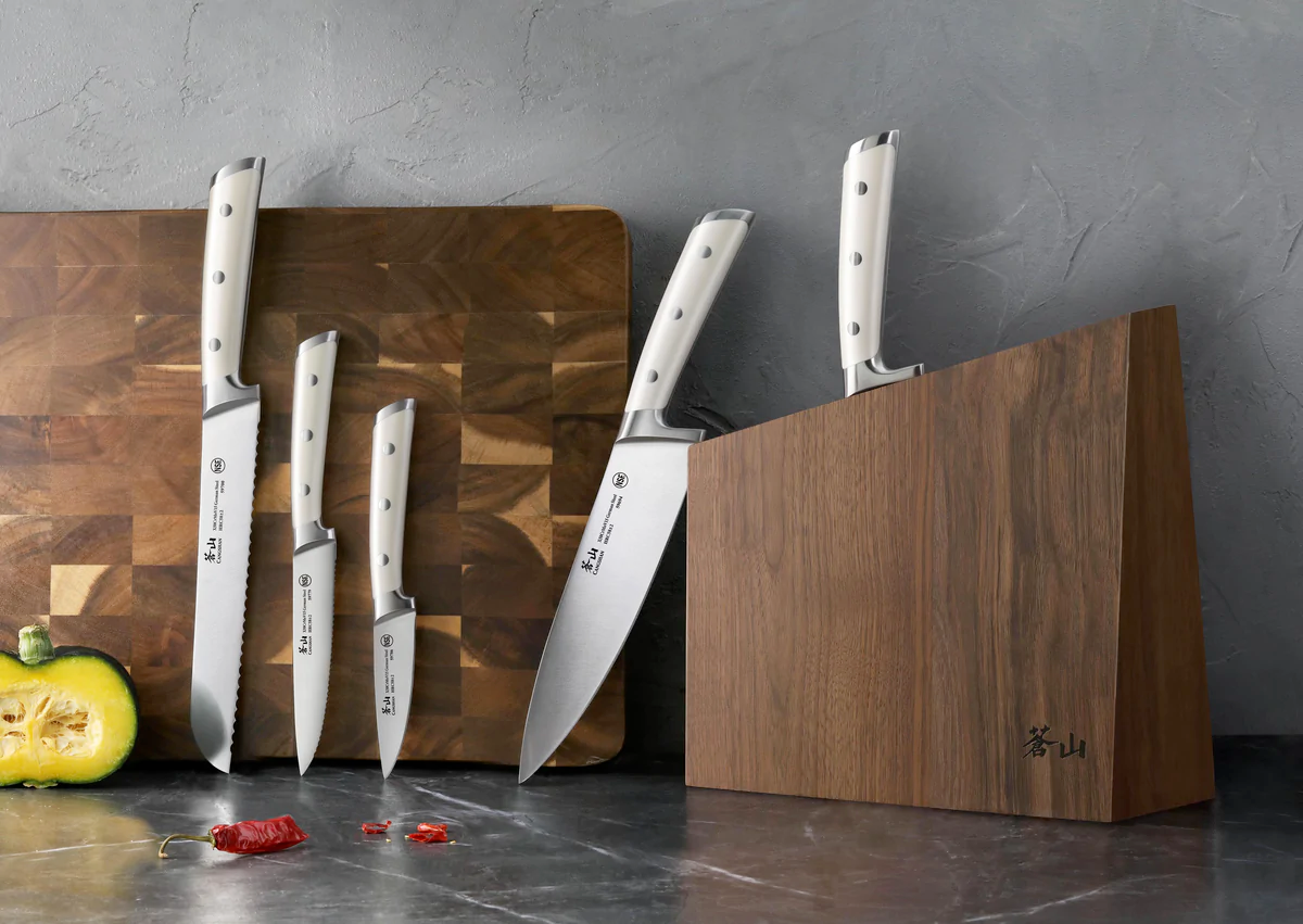 Cangshan S1 Series 6-Piece German Steel Forged Knife Block Set
