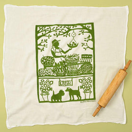 Flour Sack Dish Towel: Buy Local