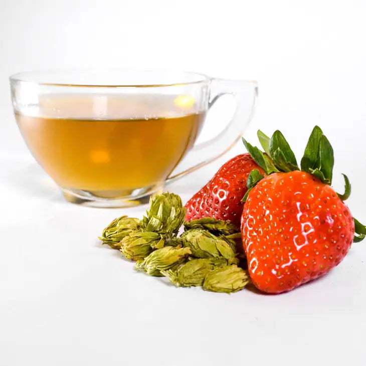 Embrew Tea Strawberry Yaupon Hops Sweetened Herbal Tea Bags