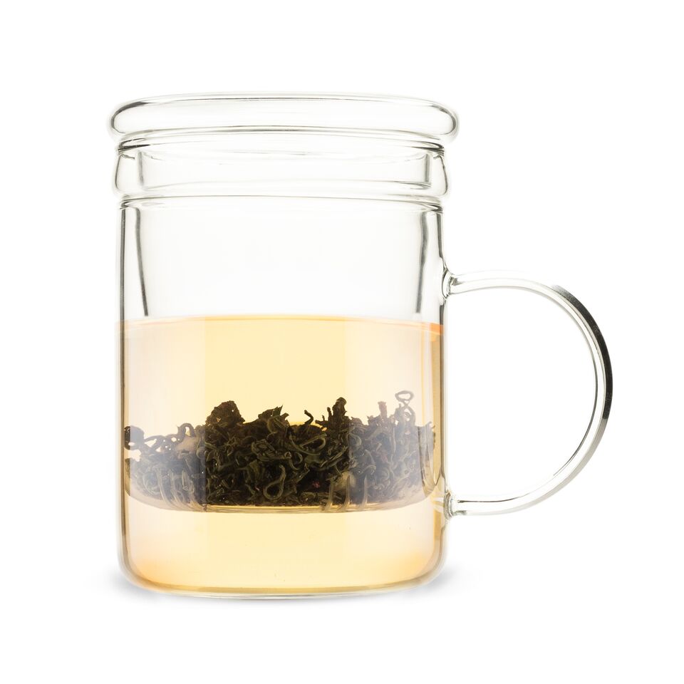Pinky Up Blake Glass Tea Infuser Mug