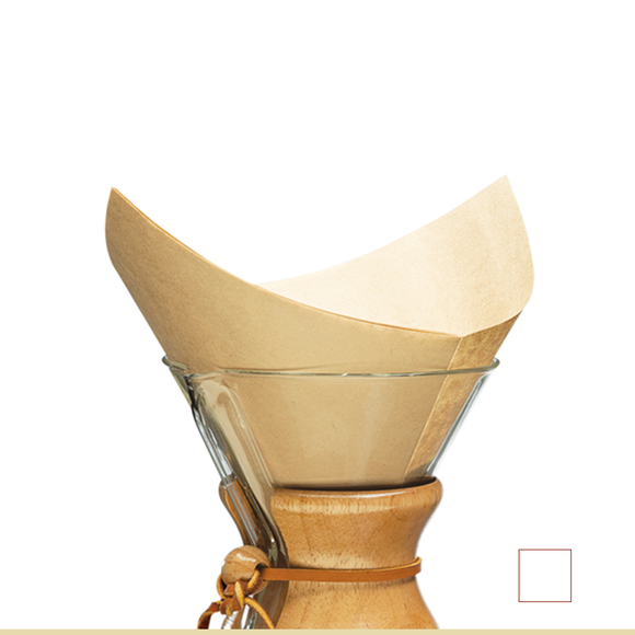 Chemex Bonded Natural Filters Squares, pack of 100