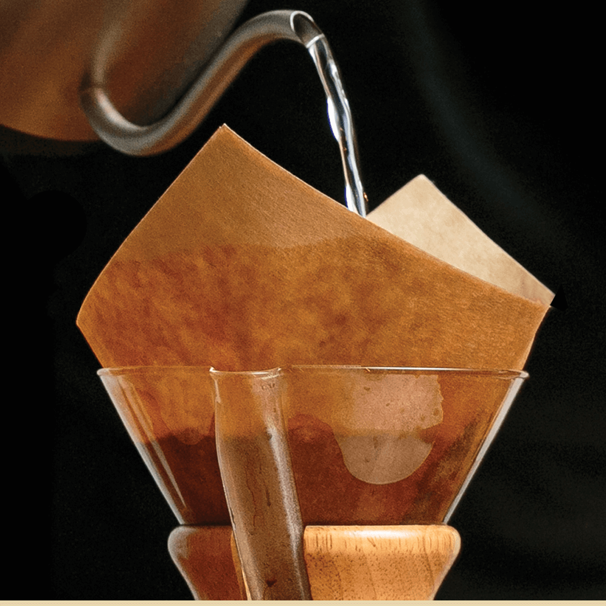Chemex Bonded Natural Filters Squares, pack of 100
