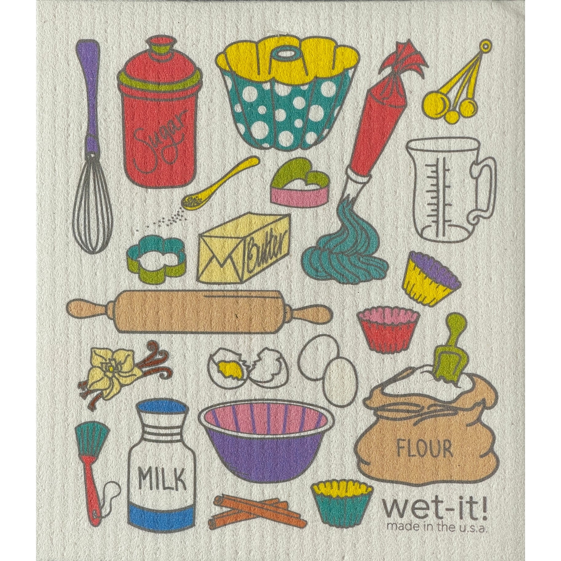 Wet-It Cleaning Cloth, Multiple Designs