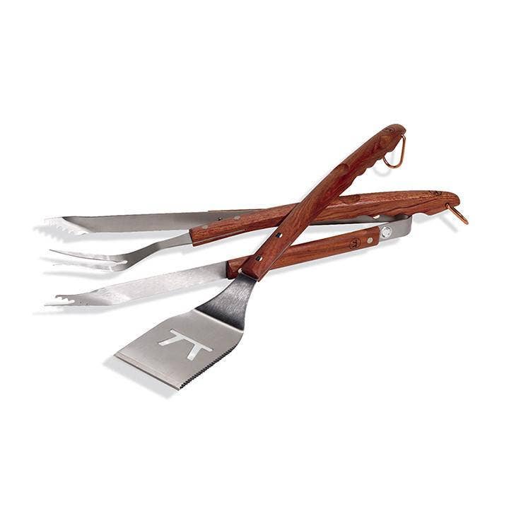 Outset Rosewood Grilling Tool Set, 3Pc