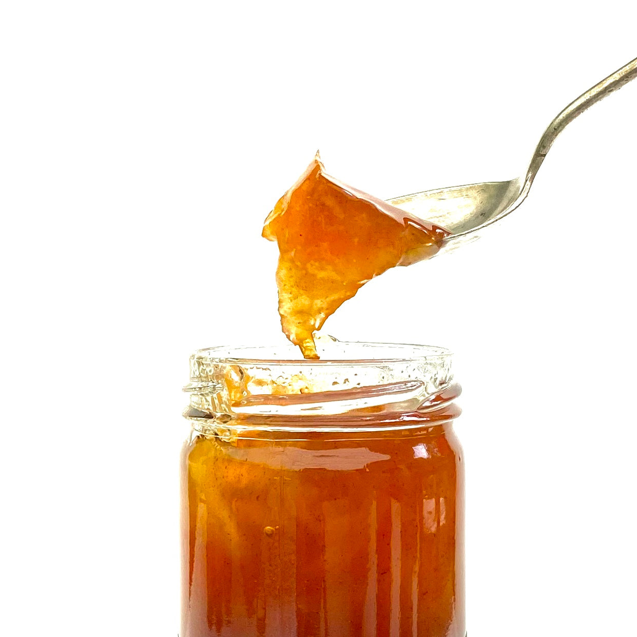 Copper Pot & Wooden Spoon Apple Pie Moonshine Jam