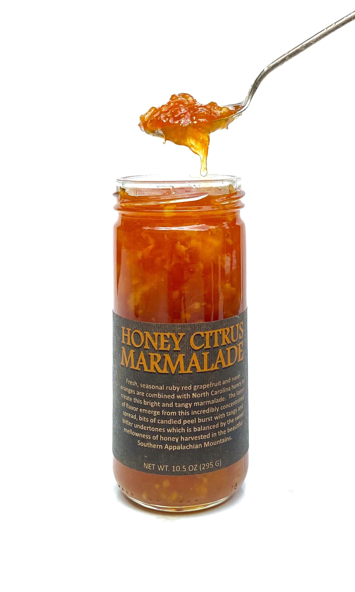 Copper Pot & Wooden Spoon Honey Citrus Marmalade