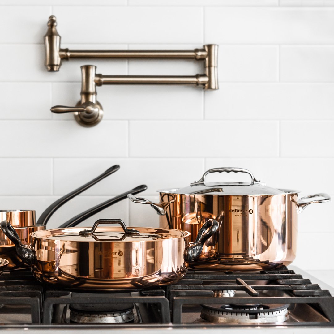 de Buyer Prima Matera Copper Stew Pan, multiple sizes