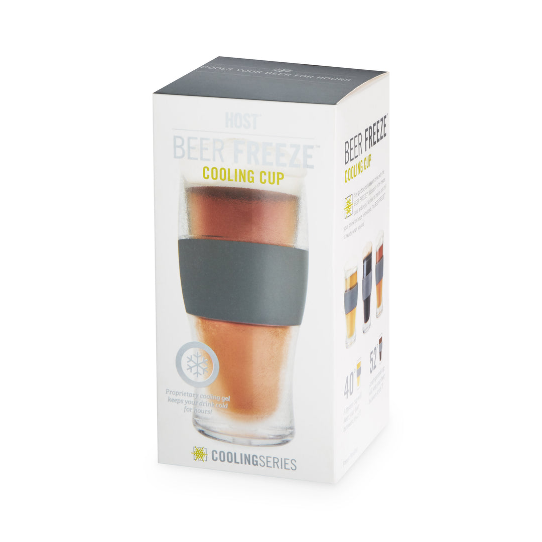 Host Beer Freeze Cooling Cup, Single, Grey