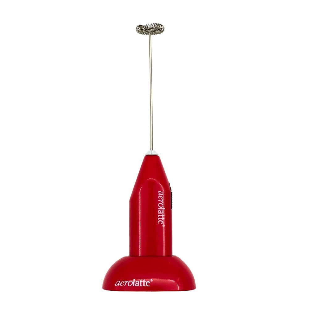 Aerolatte Milk Frother with Stand, Red