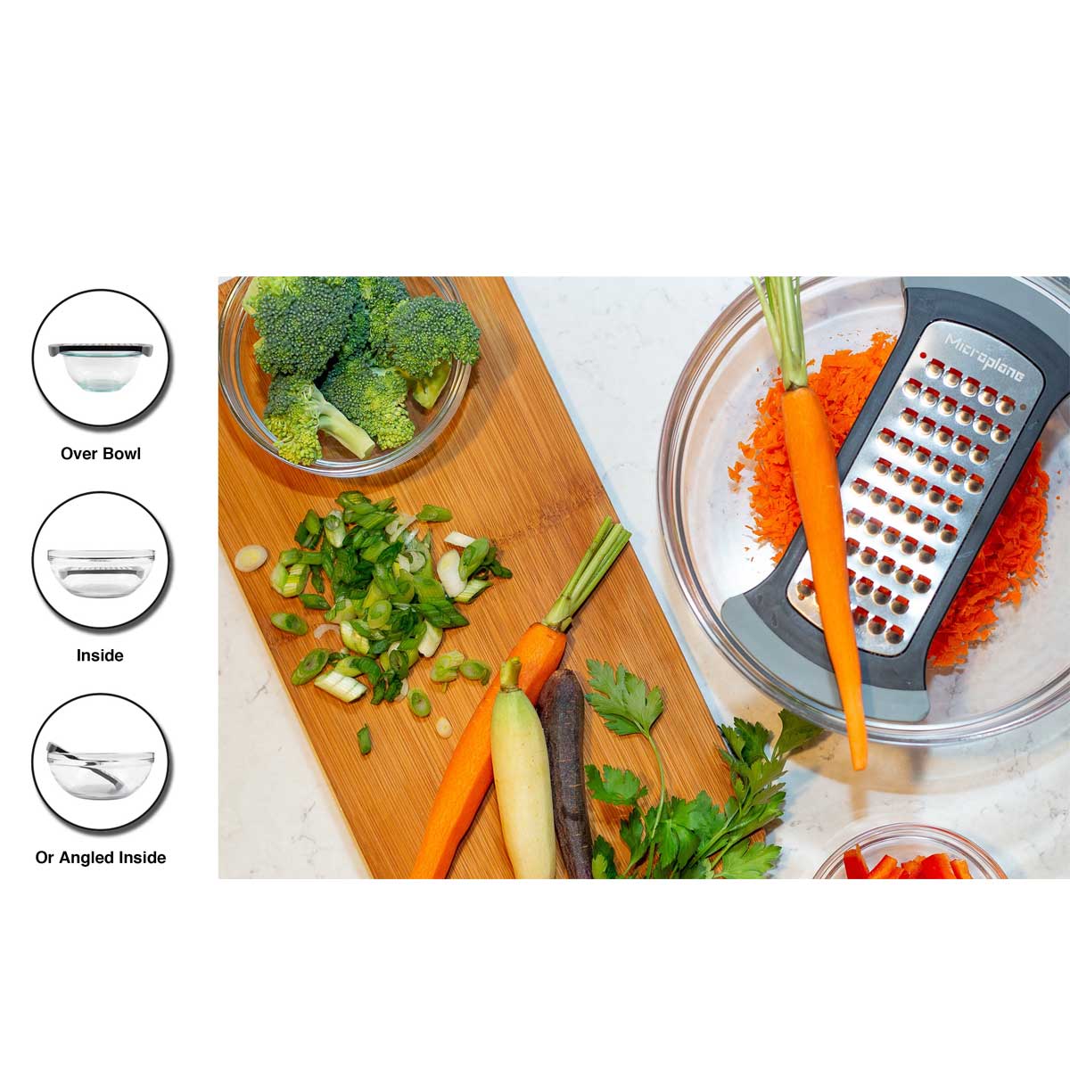 Microplane Mixing Bowl Grater, Extra Coarse