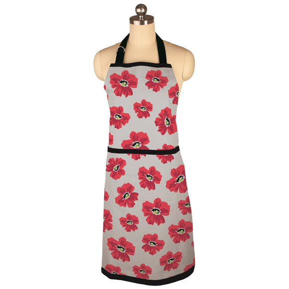 New Poppy Cotton Apron
