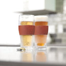 Host Beer Freeze Cooling Cups, Set of 2, Wood