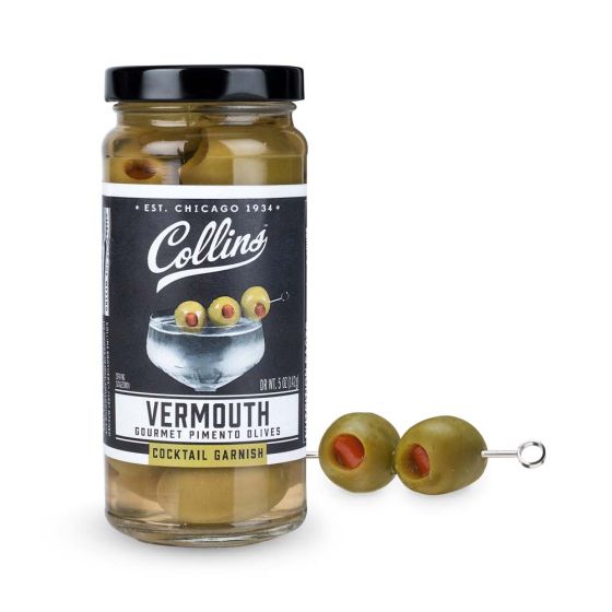 Collins Vermouth Pimento Olives, 5oz.