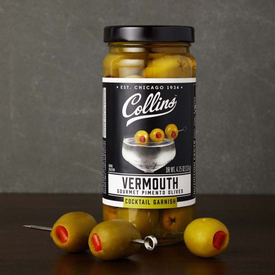 Collins Vermouth Pimento Olives, 5oz.