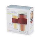 Host Beer Freeze Cooling Cups, Set of 2, Wood