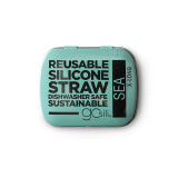 GoSili Extra Long Straw Tin