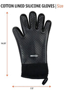 BBQ Butler Cloth Lined Silicone Gloves-3
