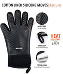 BBQ Butler Cloth Lined Silicone Gloves-2