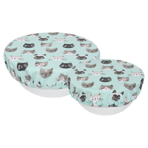 Cats Meow Bowl Covers, Set of 2