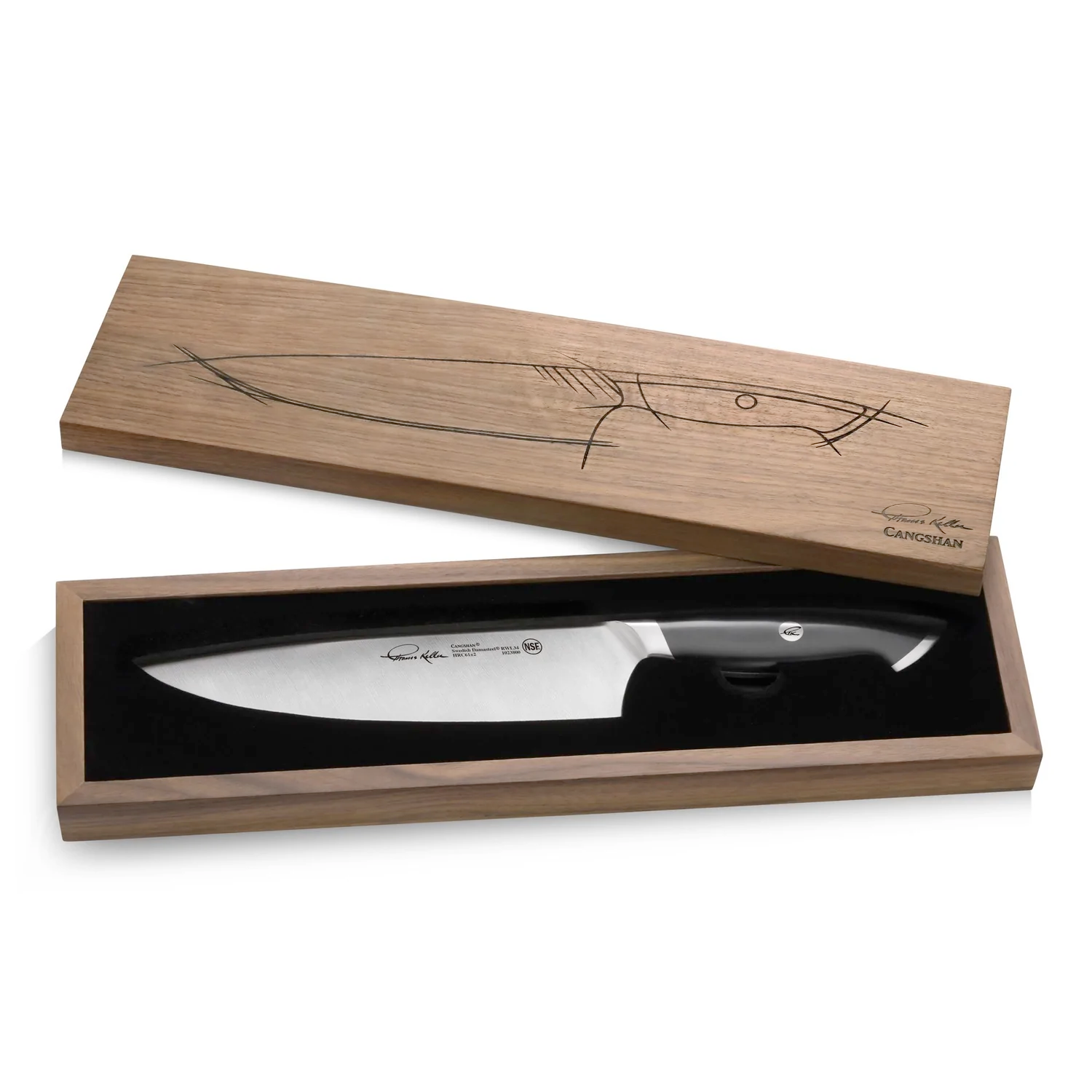 Thomas Keller Signature Collection 8" Chef's Knife, Black