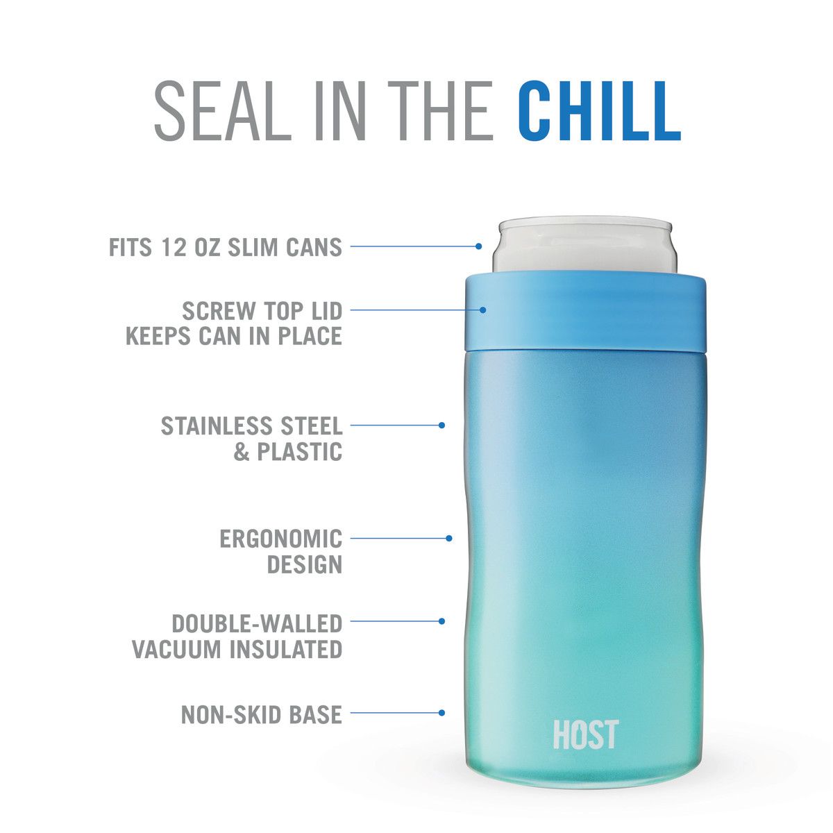 HOST Stay-Chill Slim Can Cooler